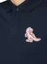  - SOUTHCAPE - Dinosaur Patch Buttoned Polo Shirt