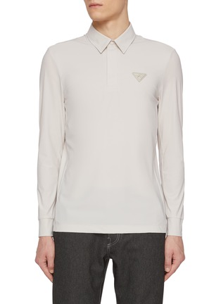 首图 - 点击放大 - SOUTHCAPE - Traingle Logo Patch Polo Shirt
