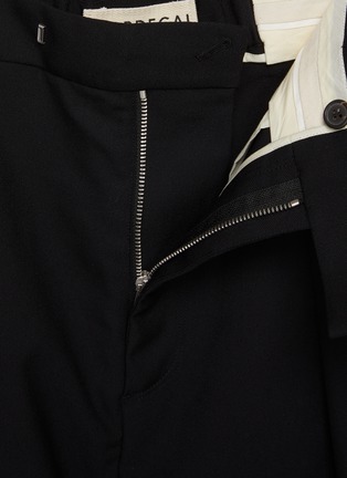 - MORDECAI - Pleated Stripe Side Wool Sartorial Trousers