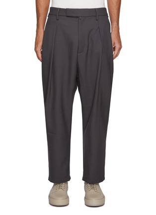 首图 - 点击放大 - MORDECAI - Pleated Stripe Side Wool Trousers