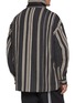 背面 - 点击放大 - MORDECAI - Vertical Striped Funnel Collar Overshirt