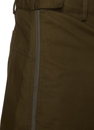  - MORDECAI - Side Zip Cotton Tapered Trousers