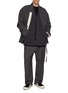 模特儿示范图 - 点击放大 - MORDECAI - Cotton Fleece Kimono Top