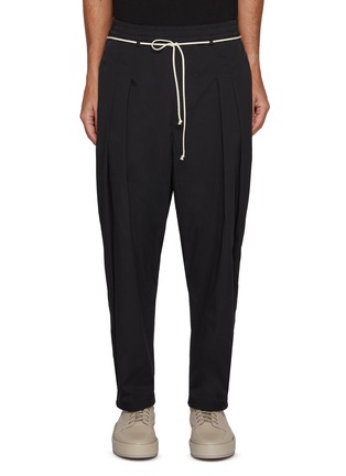 首图 - 点击放大 - MORDECAI - Contrast Pleated Drawstring Trousers