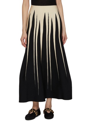 首图 - 点击放大 - PEPA POMBO - Anisa Two Tone Knit Skirt