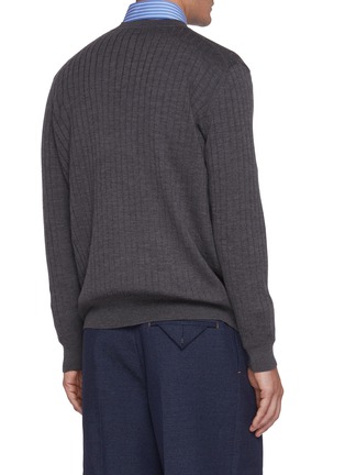 背面 - 点击放大 - BOTTEGA VENETA - Lightweight Wool Ribbed Cardigan