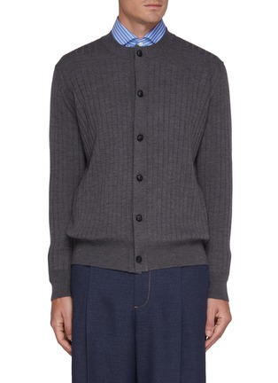 首图 - 点击放大 - BOTTEGA VENETA - Lightweight Wool Ribbed Cardigan