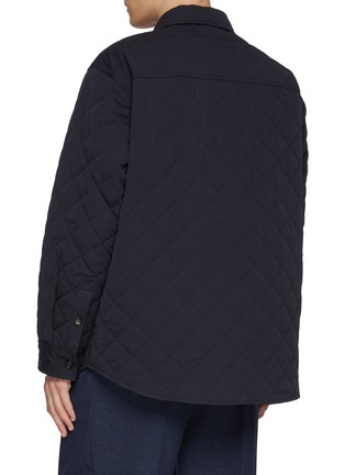背面 - 点击放大 - BOTTEGA VENETA - Intrecciato Pocket Insert Quilted Shirt Jacket