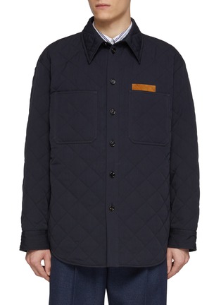首图 - 点击放大 - BOTTEGA VENETA - Intrecciato Pocket Insert Quilted Shirt Jacket
