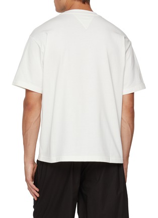 背面 - 点击放大 - BOTTEGA VENETA - Intrecciato Pocket Insert Cotton T-shirt