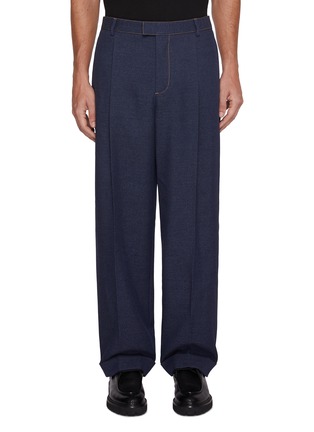 首图 - 点击放大 - BOTTEGA VENETA - Triangle Pocket Pleated Straight Leg Wool Pants