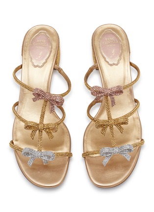 细节 - 点击放大 - RENÉ CAOVILLA - Caterina 40 Crystal Strass Satin Sandals