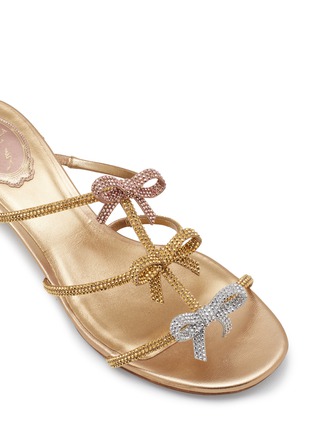 细节 - 点击放大 - RENÉ CAOVILLA - Caterina 40 Crystal Strass Satin Sandals