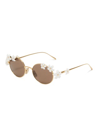 首图 - 点击放大 - LOEWE - Daisy Field Metal Oval Sunglasses