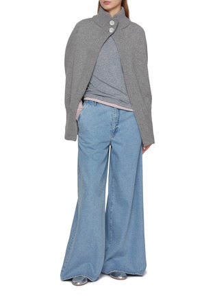 模特儿示范图 - 点击放大 - NACKIYÉ - Roxalena Cashmere Wool Knit Cape