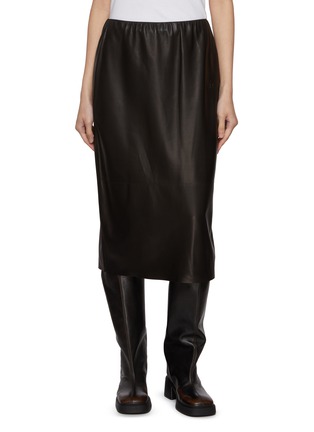 首图 - 点击放大 - NACKIYÉ - Crayon Leather Midi Skirt