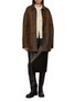 模特儿示范图 - 点击放大 - NACKIYÉ - Crayon Leather Midi Skirt
