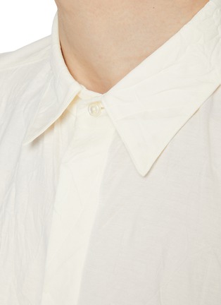  - J∞QUALITY  - Regular Collar Fly Front Cotton Blend Shirt