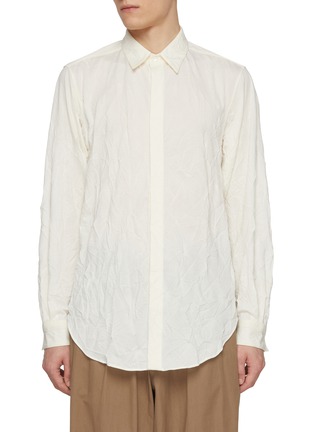 首图 - 点击放大 - J∞QUALITY  - Regular Collar Fly Front Cotton Blend Shirt