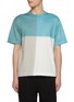 首图 - 点击放大 - J∞QUALITY  - Crewneck Turquoise Cotton T-Shirt