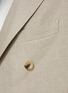  - J∞QUALITY  - Double Breasted Peak Lapel Linen Oxford Blazer