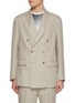 首图 - 点击放大 - J∞QUALITY  - Double Breasted Peak Lapel Linen Oxford Blazer