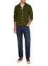 模特儿示范图 - 点击放大 - RAG & BONE - Fit 3 Authentic Stretch Dark Wash Jeans