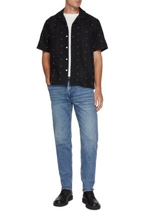 模特儿示范图 - 点击放大 - RAG & BONE - Avery Embroidered Cotton Linen Shirt