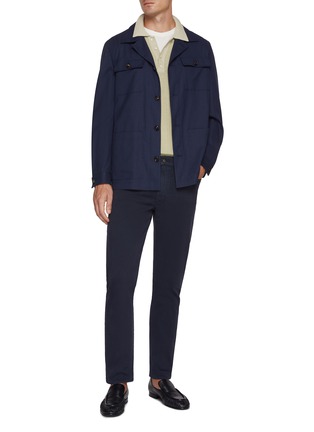 模特儿示范图 - 点击放大 - RAG & BONE - Fit 2 Aero Stretch Dark Wash Jeans