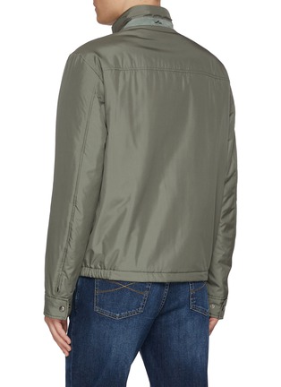 背面 - 点击放大 - PAUL & SHARK - Stand Collar Typhoon Silk Jacket