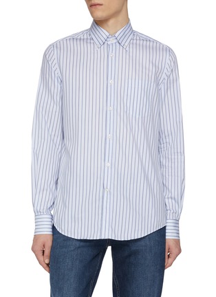 首图 - 点击放大 - PAUL & SHARK - Striped Supima Cotton Shirt