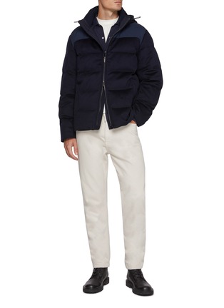 模特儿示范图 - 点击放大 - PAUL & SHARK - Hooded Zip Up Puffer Coat