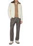 模特儿示范图 - 点击放大 - PAUL & SHARK - Shearling Collar Knitted Wool Blend Jacket