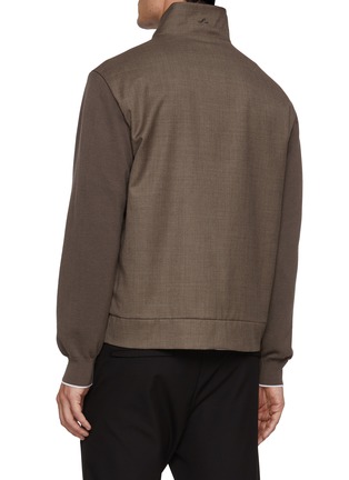 背面 - 点击放大 - PAUL & SHARK - Stand Collar Zip Up Wool Jacket