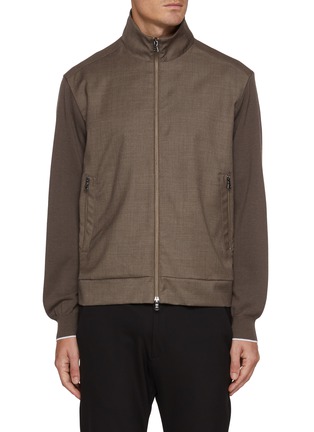 首图 - 点击放大 - PAUL & SHARK - Stand Collar Zip Up Wool Jacket