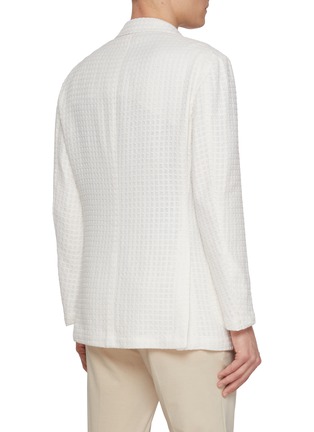 背面 - 点击放大 - RING JACKET - Textured Check Single Breasted Blazer