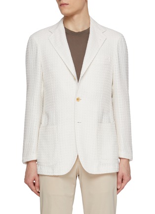 首图 - 点击放大 - RING JACKET - Textured Check Single Breasted Blazer