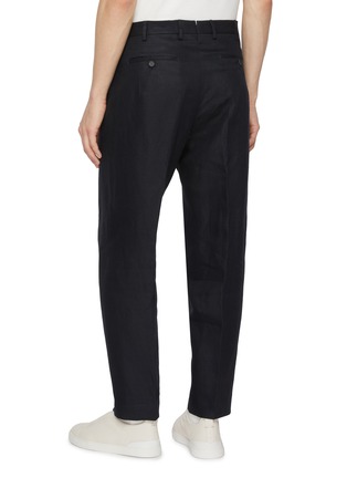 背面 - 点击放大 - INCOTEX - Seamless Flat Front Linen Pants
