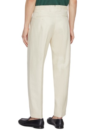 背面 - 点击放大 - INCOTEX - Seamless Flat Front Linen Pants