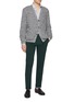 模特儿示范图 - 点击放大 - INCOTEX - Royal Batavia Cotton Stretch Pants