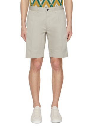 首图 - 点击放大 - INCOTEX - Slacks Linen Cotton Bermuda Shorts
