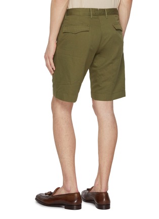背面 - 点击放大 - INCOTEX - Slacks Linen Cotton Bermuda Shorts
