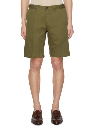 首图 - 点击放大 - INCOTEX - Slacks Linen Cotton Bermuda Shorts