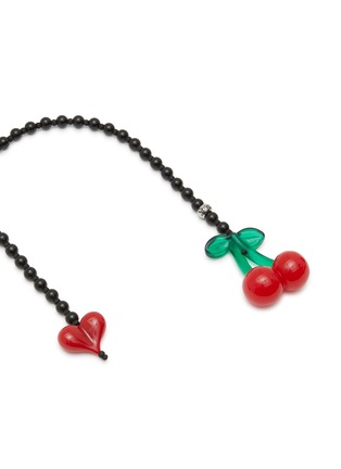 细节 - 点击放大 - STRING TING - Cherry Drop Obsidian Bag Charm