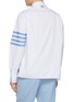 背面 - 点击放大 - THOM BROWNE - Four-Bar Striped Cotton Poplin Shirt