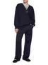 模特儿示范图 - 点击放大 - LOEWE - Layered Varsity Cotton T-Shirt Sweatshirt