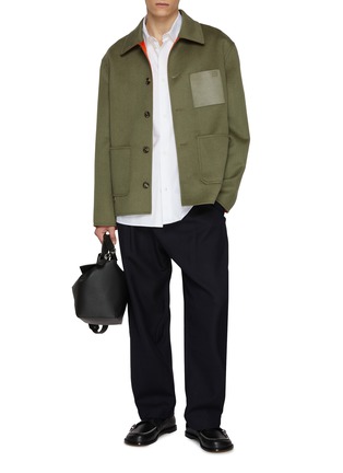 模特儿示范图 - 点击放大 - LOEWE - Tonal Anagram Cotton Shirt