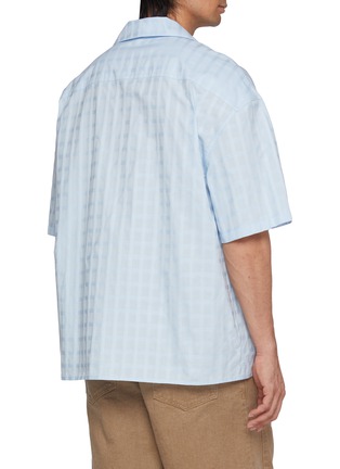 背面 - 点击放大 - LOEWE - Checkered Jacquard Anagram Cotton Shirt