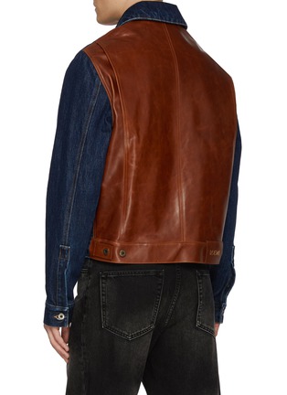 背面 - 点击放大 - LOEWE - Hybrid Dark Washed Denim Leather Jacket