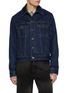 首图 - 点击放大 - LOEWE - Hybrid Dark Washed Denim Leather Jacket
